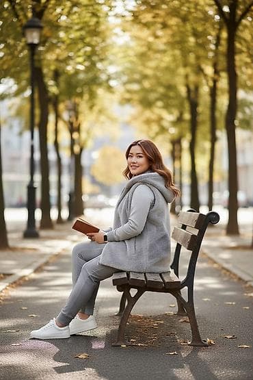 tech flis: Утепленный, Меховой, Осень-весна, Искусственный мех, Короткая модель, С карманами — 9