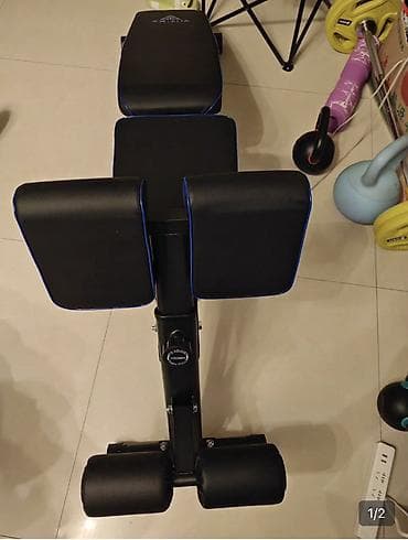 скамье: Многофункциональная скамья для домашнего зала с упорами для рук и ног — 2