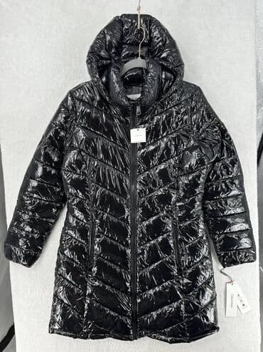 tech flis: Пуховик, По колено, США, Лакированный, M — 9