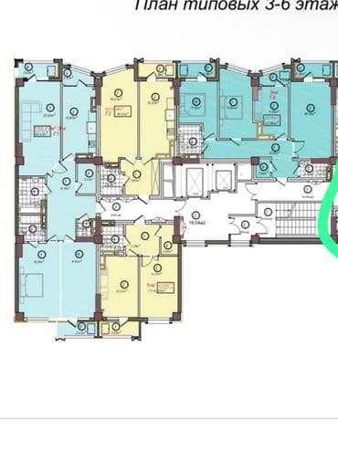 1 комн квартира продаю: 2 комнаты, 50 м², Элитка, 7 этаж, ПСО (под самоотделку) — 2