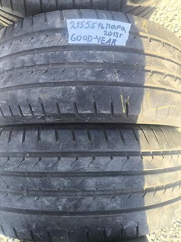 r17 215: Шины 215 / 55 / R 16, Лето, Б/у, Пара, Легковые, GoodYear — 1