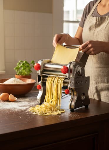 Электрическая машина для раскатки и нарезки теста