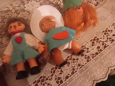 домики для грызунов: Игрушки винтажные ГДР, новые :Ёжик с трубкой, Кошечка,Девочка — 3