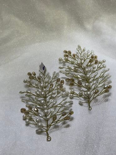 свадебная диадема: Свадебный аксессуар, Свадебная диадема, тиара, Новый, цвет - Серебристый — 7