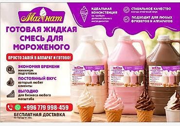 Оборудование для производства: Готовая жидкая смесь для мягкого мороженого «Магнат» - Формат — 1