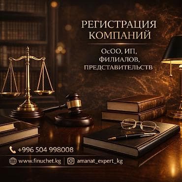 Юридические услуги | Трудовое право, Финансовое право | Консультация, Аутсорсинг