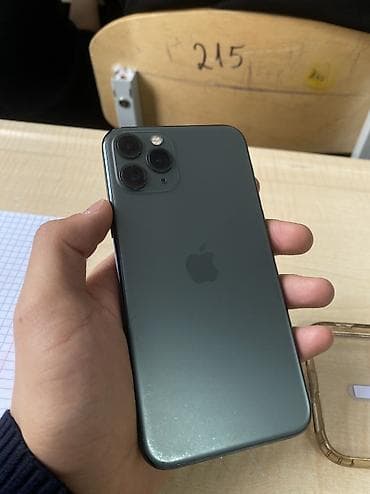 Автоэлектроника: IPhone 11 Pro, Б/у, 256 ГБ, Зеленый, Защитное стекло, Чехол, 100 % — 2