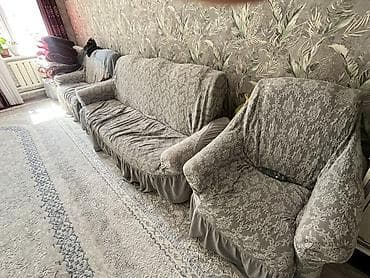 Комплект мягкой мебели, цвет - Серый