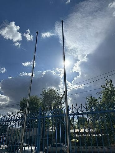 Флагштоки из нержавеющей стали

- Материал: полированная нержавеющая