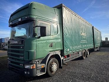 Тягач, Scania, Тентованный — 2