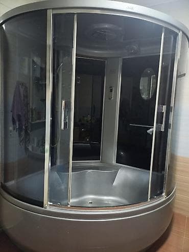 купить аквариум: Душевая кабина Полукруглая, Размер: 130 x 130 см, Высота поддона: 48 см,Покрытие: Тонированное — 1