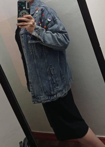 брендовые мужские спортивные костюмы из турции: Джинсовая куртка. Турция. Интересный дизайн. Размер L. На наш 48 — 1
