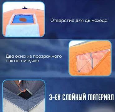 бания: Палатка утепленная автоматическая Cube camping 240 X 240 X 200см — 8