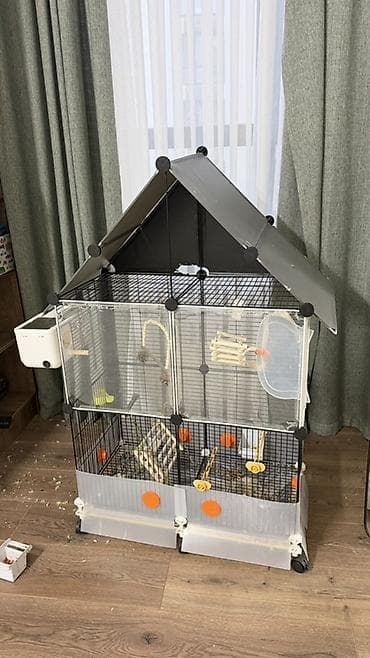 chi su: Большая модульная клетка-дом для птиц - Вертикальная конструкция с — 3