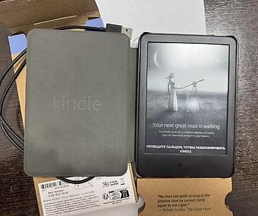 Электронная книга, Amazon, Б/у, 6" - 7", Wi-Fi, цвет - Черный