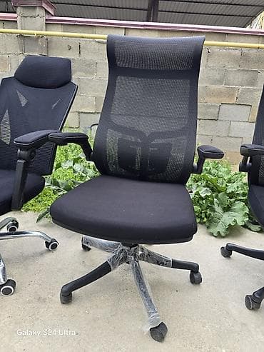 стол с электроприводом: Офисное кресло, С колесиками, цвет - Черный, Самовывоз, Платная доставка — 1