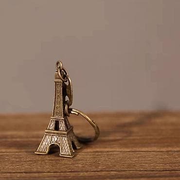 Брелок в виде Эйфелевой башни - Компактный металлический брелок с