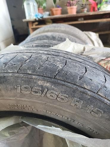 Шины 195 / 65 / R 15, Лето, Б/у, Комплект, Легковые