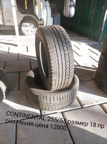 Шины 255 / 55 / R 18, Зима, Б/у, Пара