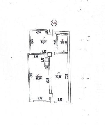 продаю однокомнатную квартиру: 1 комната, 58 м², Элитка, 10 этаж, Готовая ПСО (под самоотделку) — 3