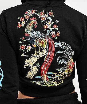 nike tech flece: Короткое худи на молнии Ed Hardy Оригинал с этикеткойни разу не — 2