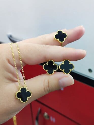 свадебные наборы ручной: Ванклиф Дизайн Италия Серебро с напылением жёлтое золото 925 пробы — 7