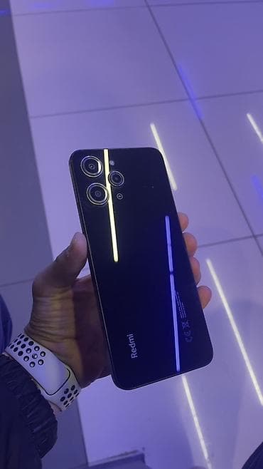 Redmi, Redmi 12, Б/у, 128 ГБ, цвет - Черный, 2 SIM