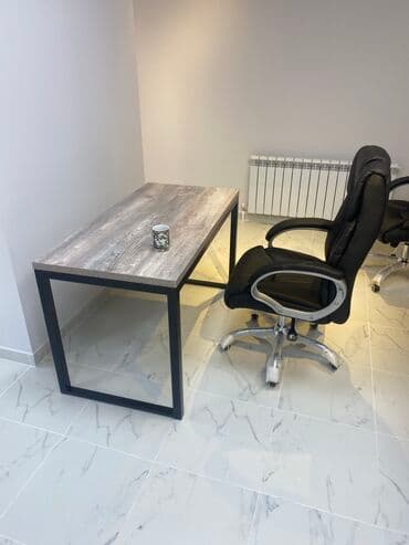 офисные столы бу: Стол лофт для офиса 
Длина 1.20 
Ширина 60
Высота 75 — 7