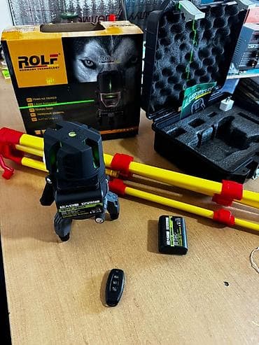 Үй жана бакча: Лазерный нивелир ROLF (Germany Technology), зелёный луч Описание: - — 2