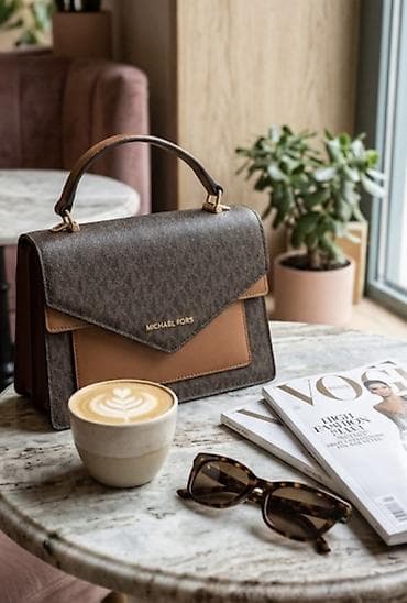 Классические сумки: Классическая сумка, Michael Kors, Материал: Комбинированный материал, Жёсткая конструкция, Женские, Новый — 3