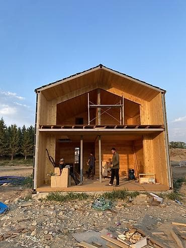 мобильный дом из контейнера: Проект и строительство современных каркасных домов барн-хаусов — 5