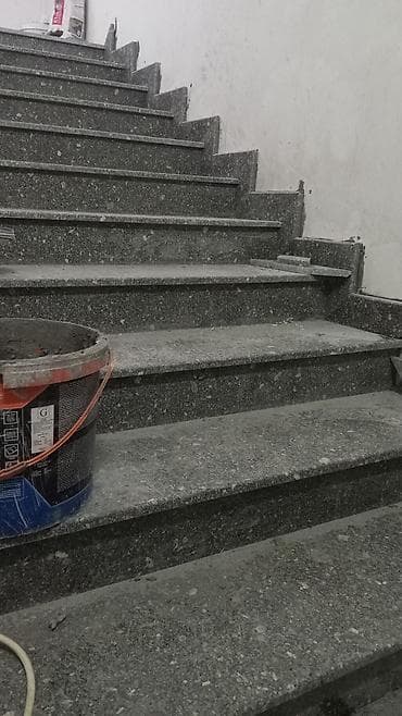 Лестница из гранита, мрамора Для дома, Бесплатный замер, Форма лестницы: Прямая