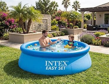 Надувной бассейн Intex Easy Set - Форма: круглый, свободно-стоящий. -