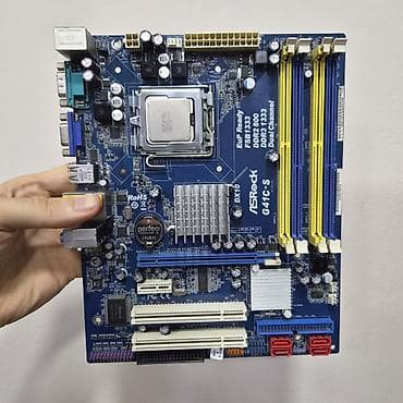 Настольные ПК и комплектующие: Материнская плата для ПК, Новый, ASRock, LGA775, Micro-ATX — 2