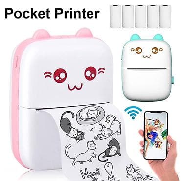 micro sd card: Беспроводной детский мини‑принтер (портативный фотопринтер) - Печать — 5