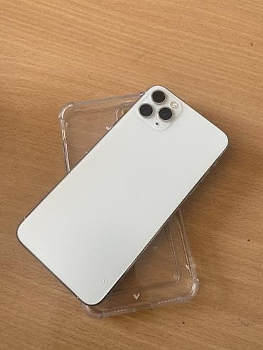 Мобильные телефоны и аксессуары: IPhone 11 Pro Max, Б/у, 256 ГБ, Белый, Зарядное устройство, Чехол, Кабель, 75 % — 2