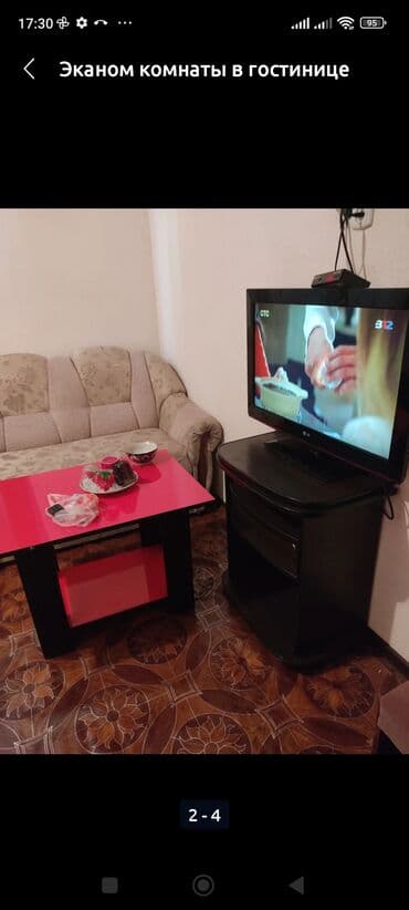 цены на однокомнатные квартиры в бишкеке: 1 комната, Круглосуточное заселение, Парковка, Постельное белье — 3