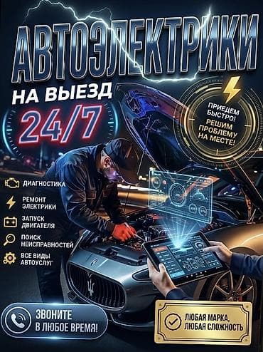 Услуги автоэлектрика, Компьютерная диагностика, Специализация: Легковое авто, С выездом
