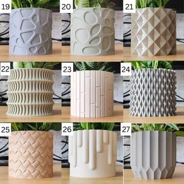 Минималистичные 3D-печатные вазы Добавьте нотку современного