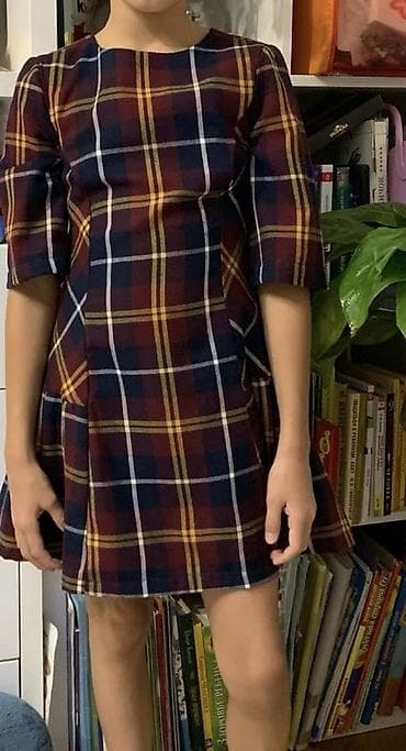 дедская одежда: Платье в отличном состоянии 7-8 лет 300с. одежда на девочку 7-8 — 1