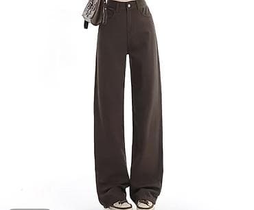 штапель брюки: Брюки Палаццо, Лето, Китай, Новый, M — 1