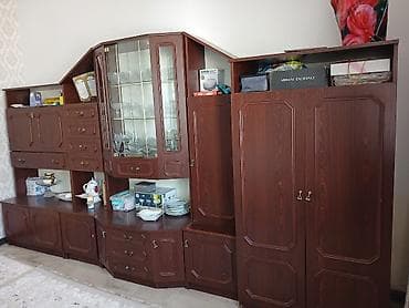 small table: Стенка-шкаф, Тип стенки-шкафа: Модульная, Для зала, Особенности: Для хранения посуды — 2