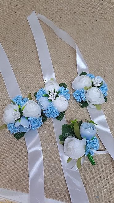 Изящные декоративные браслеты и бутоньерки,в наличии огромный