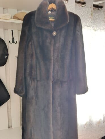 джинсовая куртка на меху: Шуба, Норка, Длинная модель, Турция, XL — 10