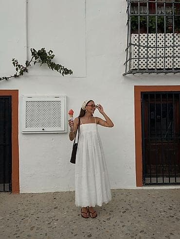 Повседневное платье, Италия, Лето, Хлопок, S — 2