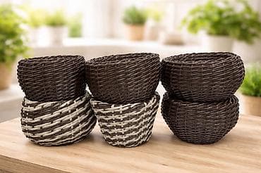 Эти плетёные кашпо — стильное решение для дома, террасы, веранды и