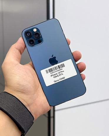 IPhone 12 Pro, Б/у, 128 ГБ, Pacific Blue, Защитное стекло, Чехол, В рассрочку, 91 % at lalafo.kg IPhone 12 Pro, Б/у, 128 ГБ, Pacific Blue, Защитное стекло, Чехол, В рассрочку, 91 %