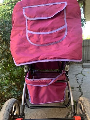 бу коляски для новорожденных: Коляска, цвет - Фиолетовый, Б/у — 7