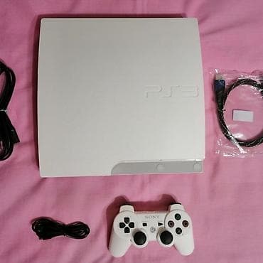 🎮 PS3 Slim White (прошитая) Консоль в хорошем состоянии, всё работает