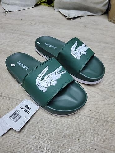 джинсы ливайс: Мужские сандалии, 42, Lacoste, Новый, цвет - Зеленый, Платная доставка — 2